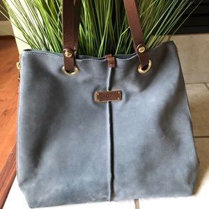 UGG Australia Seldon Gray Suede Tote